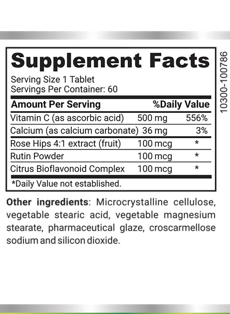 NATURE'S CHEC VITAMIN C 500MG TAB 60'S - Image 2